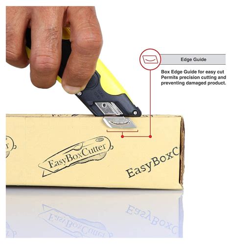 flat metal box cutter|easy cut box cutter.